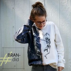 Bleached Dancing Skeleton Sweatshirt